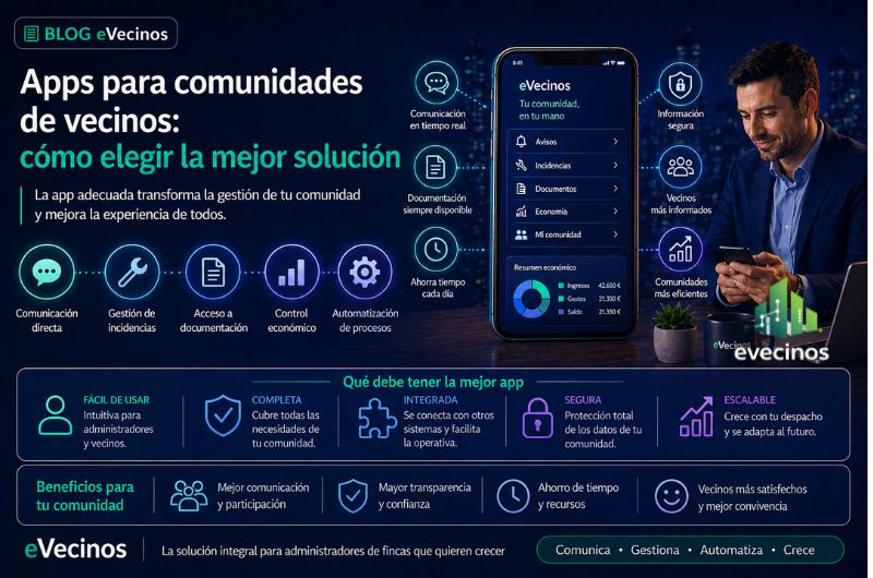 Apps para comunidades de vecinos: cómo elegir la mejor solución Apps para comunidades de vecinos