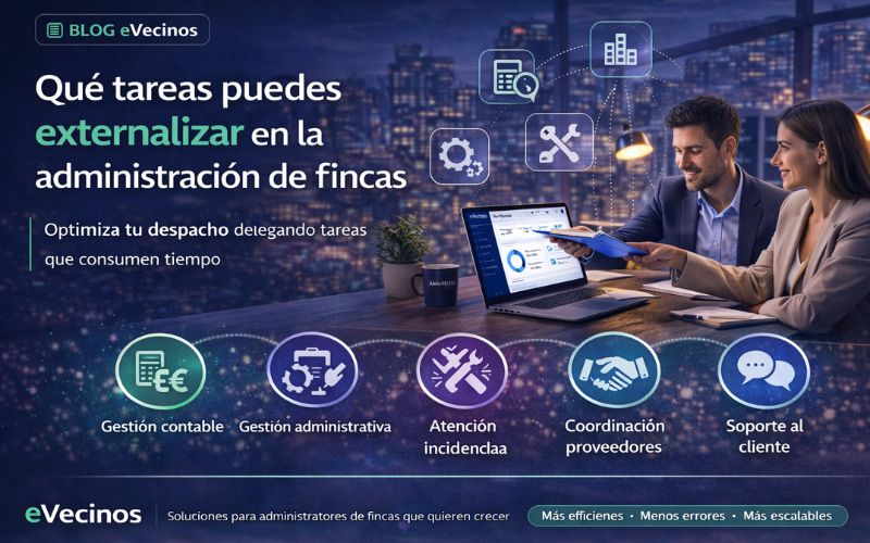 Qué tareas puedes externalizar en la administración de fincas