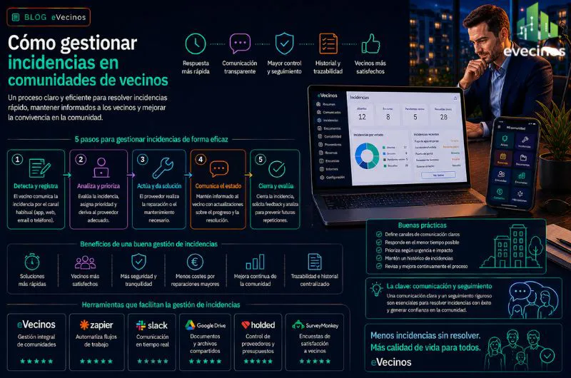 Cómo gestionar incidencias en comunidades de vecinos