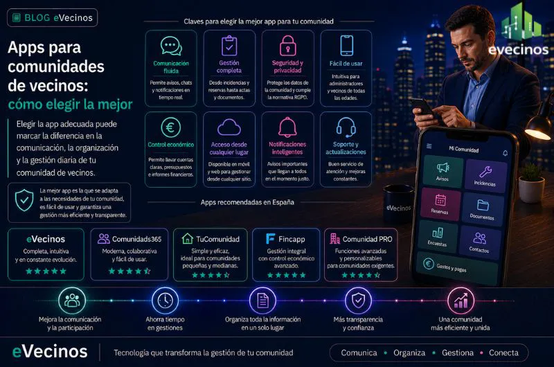 Apps para comunidades de vecinos: cómo elegir la mejor