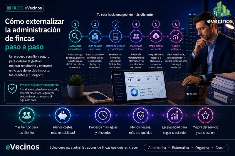 Cómo externalizar la administración de fincas paso a paso