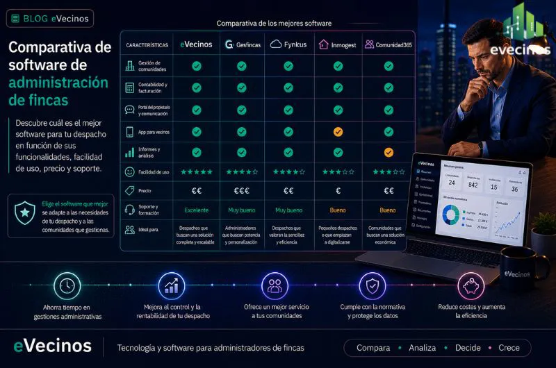 Comparativa de software de administración de fincas