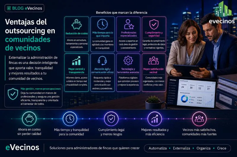 Ventajas del outsourcing en comunidades de vecinos