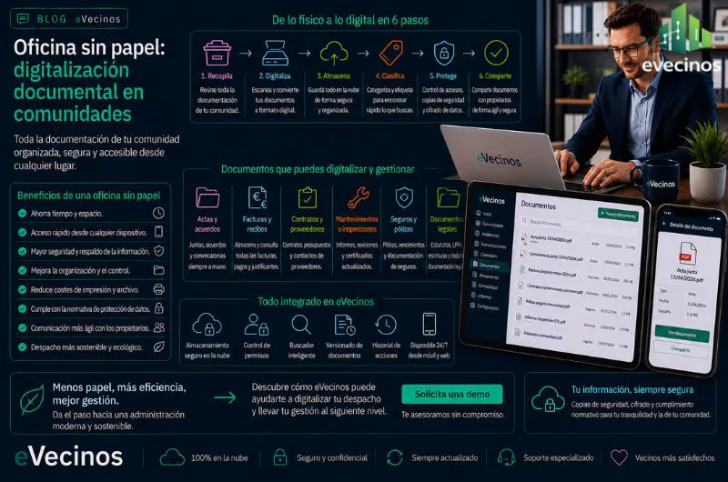 Oficina sin papel: digitalización documental en comunidadesOficina sin papel: digitalización documental en comunidades