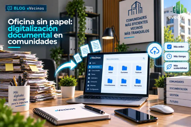 Oficina sin papel: digitalización documental en comunidades